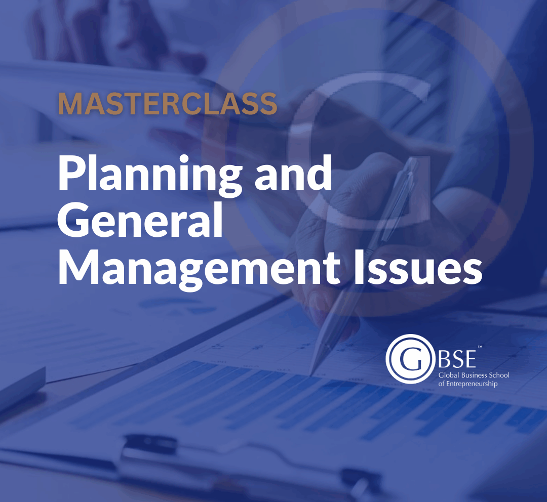 Planning and general management issues.
